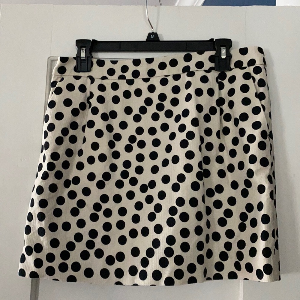 JCrew polka dot skirt